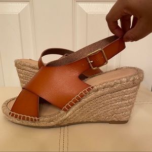 Old Navy Espadrille Wedges with Leather Straps